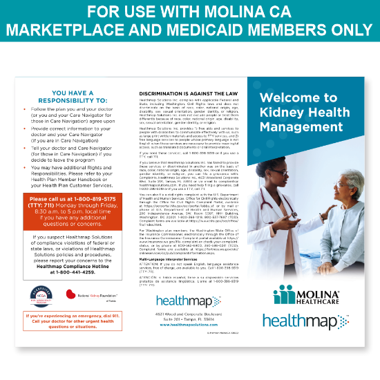 Picture of Molina CA Marketplace and Medicaid Member Brochure