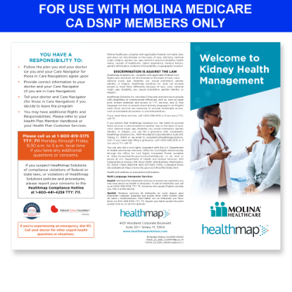 Picture of Molina Medicare CA DSNP Member Brochure