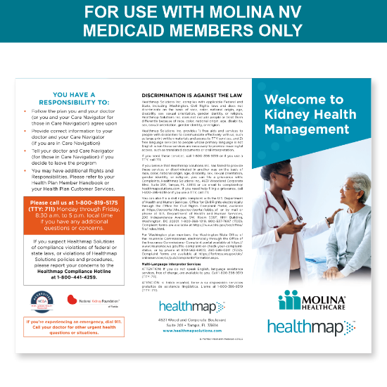 Picture of Molina NV Medicaid Member Brochure