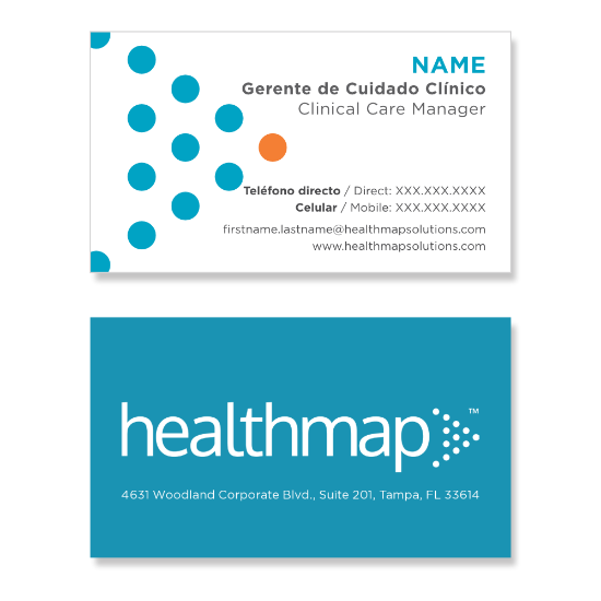 Picture of Healthmap Business Cards - Spanish