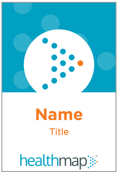 Picture of Custom Healthmap Badge with Lanyard (with Optional Photo)