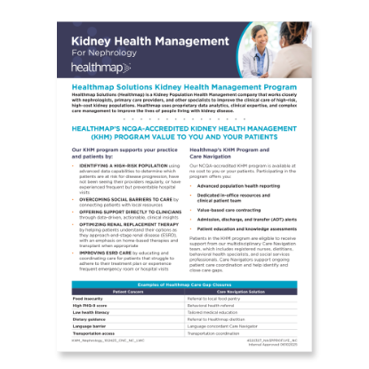 Picture of KHM for Nephrology - NC Medicare