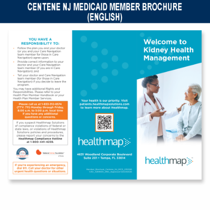 Picture of Centene NJ Medicaid Member Brochure - English and Spanish