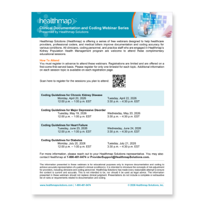Picture of Provider Coding Webinar Flyer
